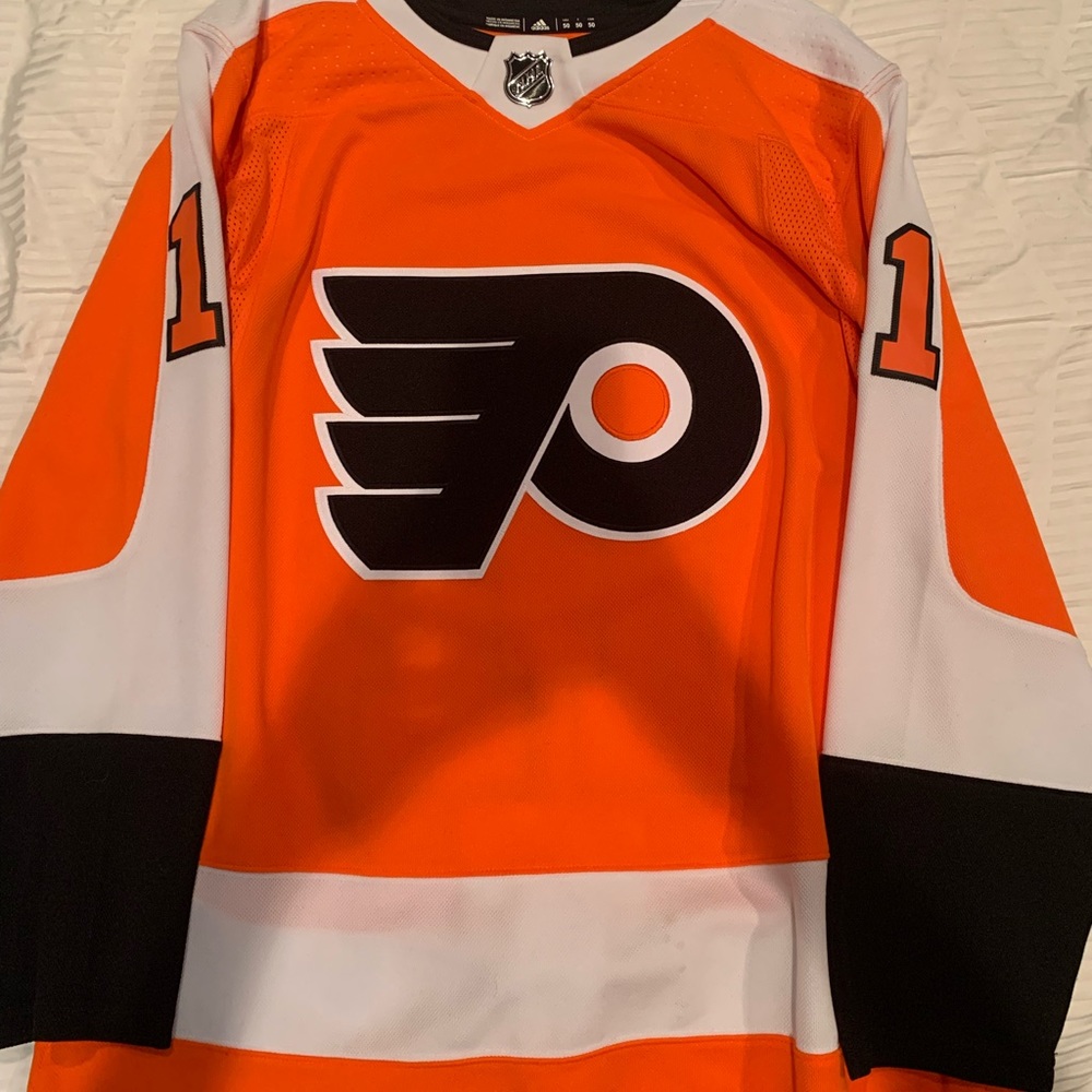 NHL Adidas Philadelphia Flyers Travis Konecny Jersey Used